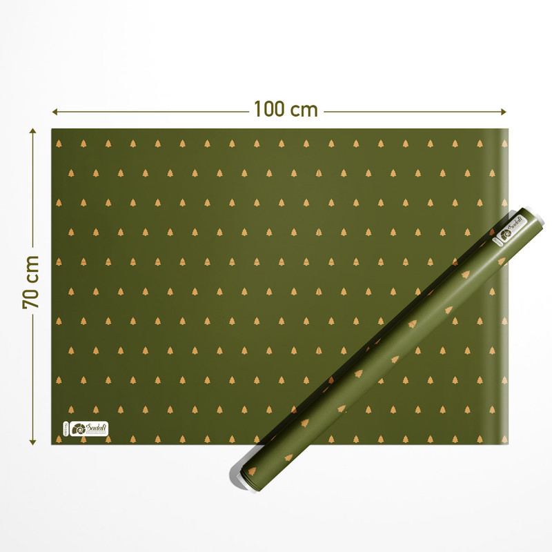 کاغذ کادو صدفی طرح کاج بسته 2 عددی