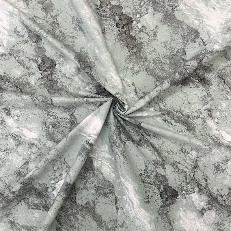 پارچه ملحفه عرض 2 متر مدل نساجی ماهور طرح سنگ آمیتیس  رنگ سبز نعنایی