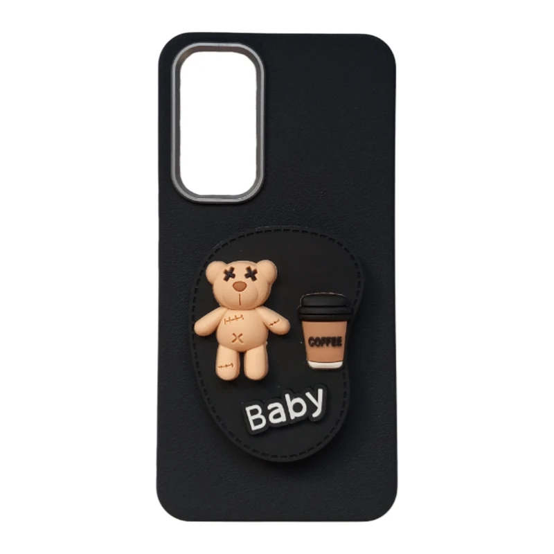 کاور طرح چرمی مدل پاپ سوکت دار مناسب برای گوشی موبایل سامسونگ Galaxy A54