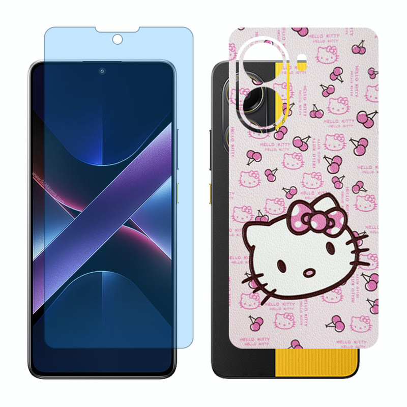 محافظ صفحه نمایش مات آنتی بلو گلس مدل Together مناسب برای گوشی موبایل شیائومی Poco X7 Pro به همراه برچسب پوششی پشت گوشی