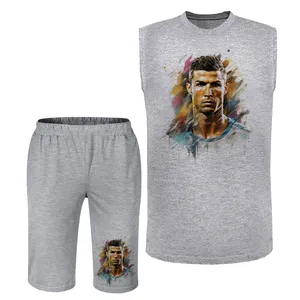 ست تاپ و شلوارک مردانه مدل رونالدو A422