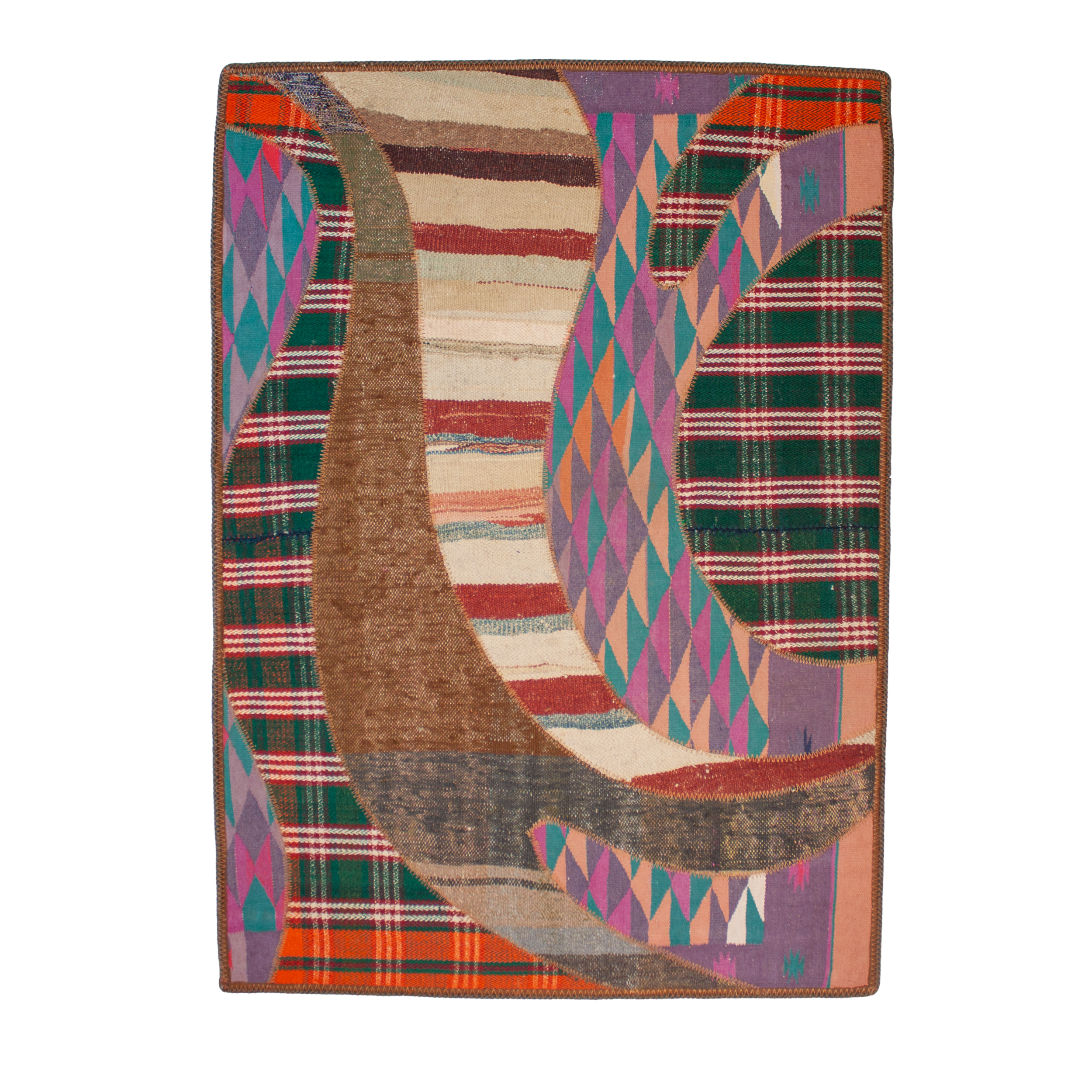 گلیم دستبافت یک و نیم متری کد B14107