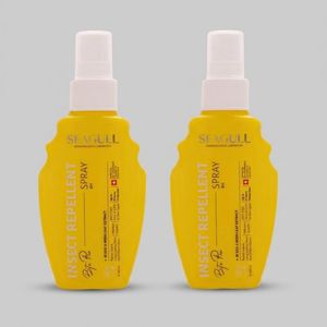 اسپری دافع حشرات سی گل مدل Insect Repellent حجم 100 میلی‌لیتر با اثرگذاری تا 8 ساعت، حاوی عصاره طبیعی چریش و اسید آمینه بتا آلانین، مناسب برای انواع پوست، مجموعه 2 عددی