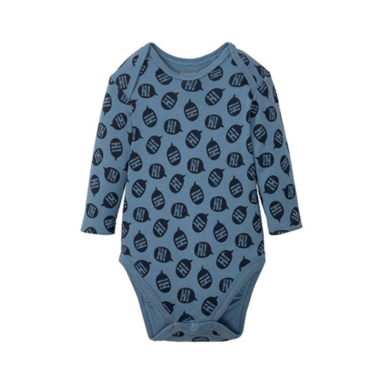 بادی آستین بلند نوزادی لوپیلو مدل Hi بسته 2 عددی