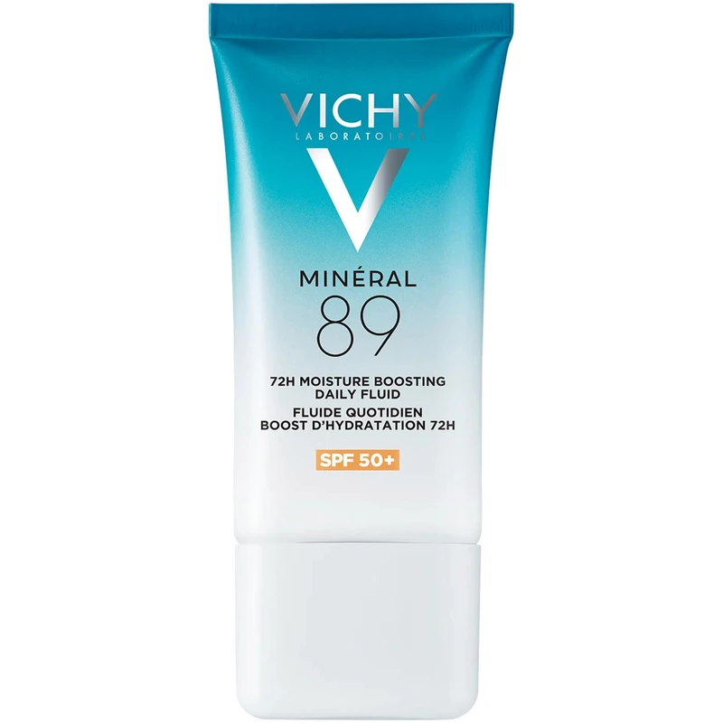 کرم آبرسان صورت، گردن ویشی مدل Mineral 89 با SPF50 مناسب برای انواع پوست حجم 50 میلی‌لیتر