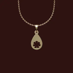 گردنبند طلا 18 عیار زنانه مدوپد مدل گل کد X2-1-1250