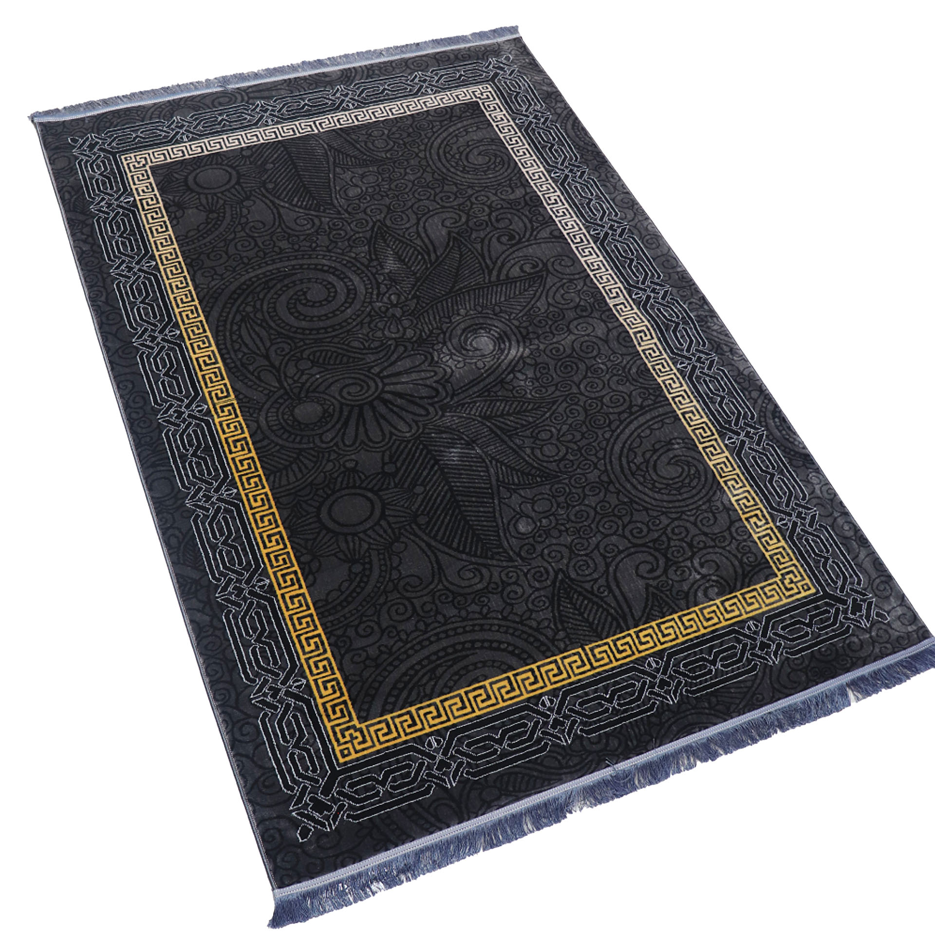 فرش ماشینی شیان مدل 30350 زمینه مشکی