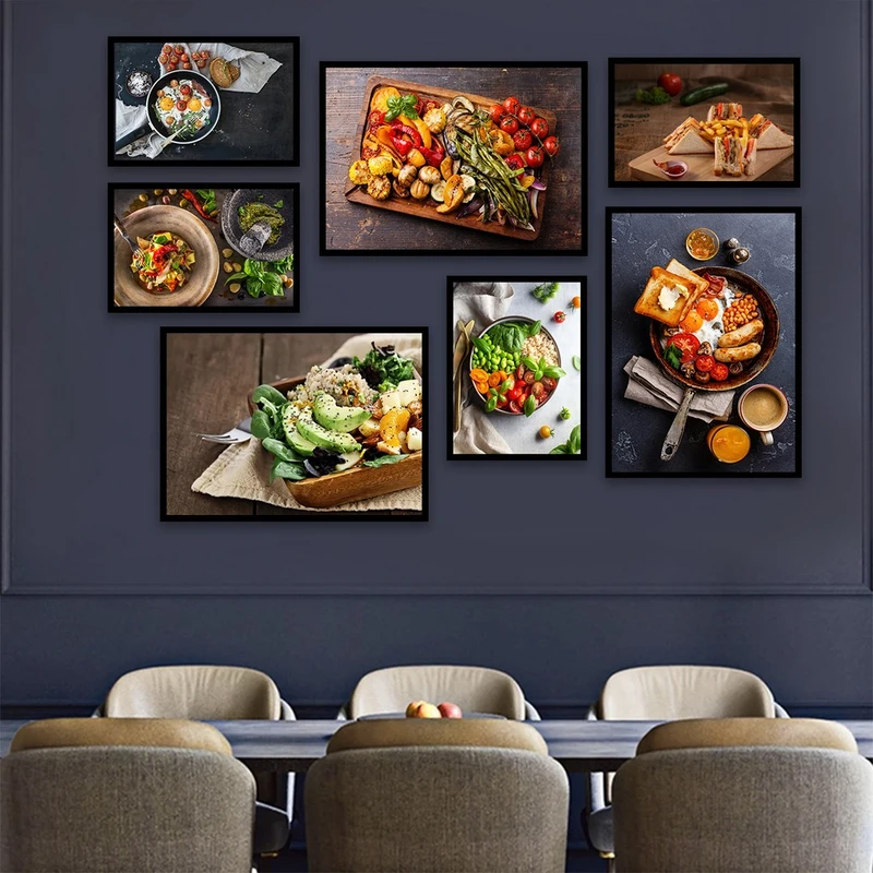 تابلو بکلیت طرح صبحانه انگلیسی مدل B-895 مجموعه 7 عددی