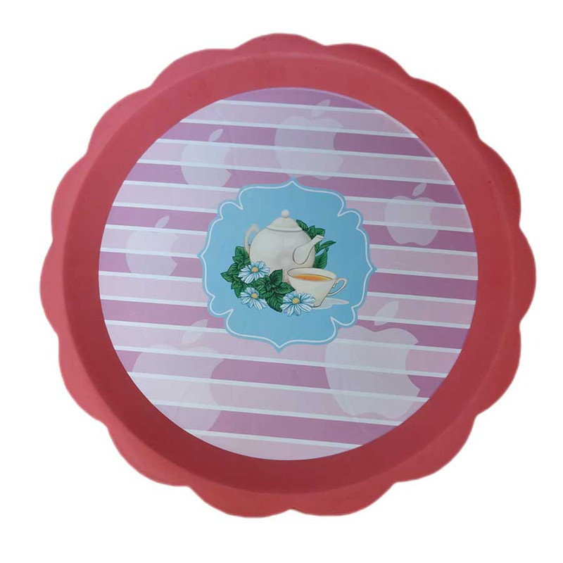 سینی مدل دایره طرح قوری