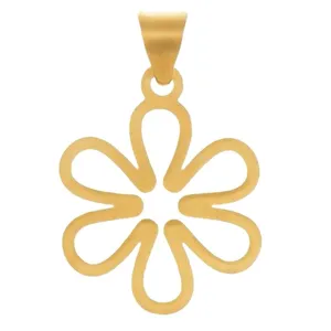 آویز گردنبند طلا 18 عیار زنانه قیراط طرح گل کد GH4554