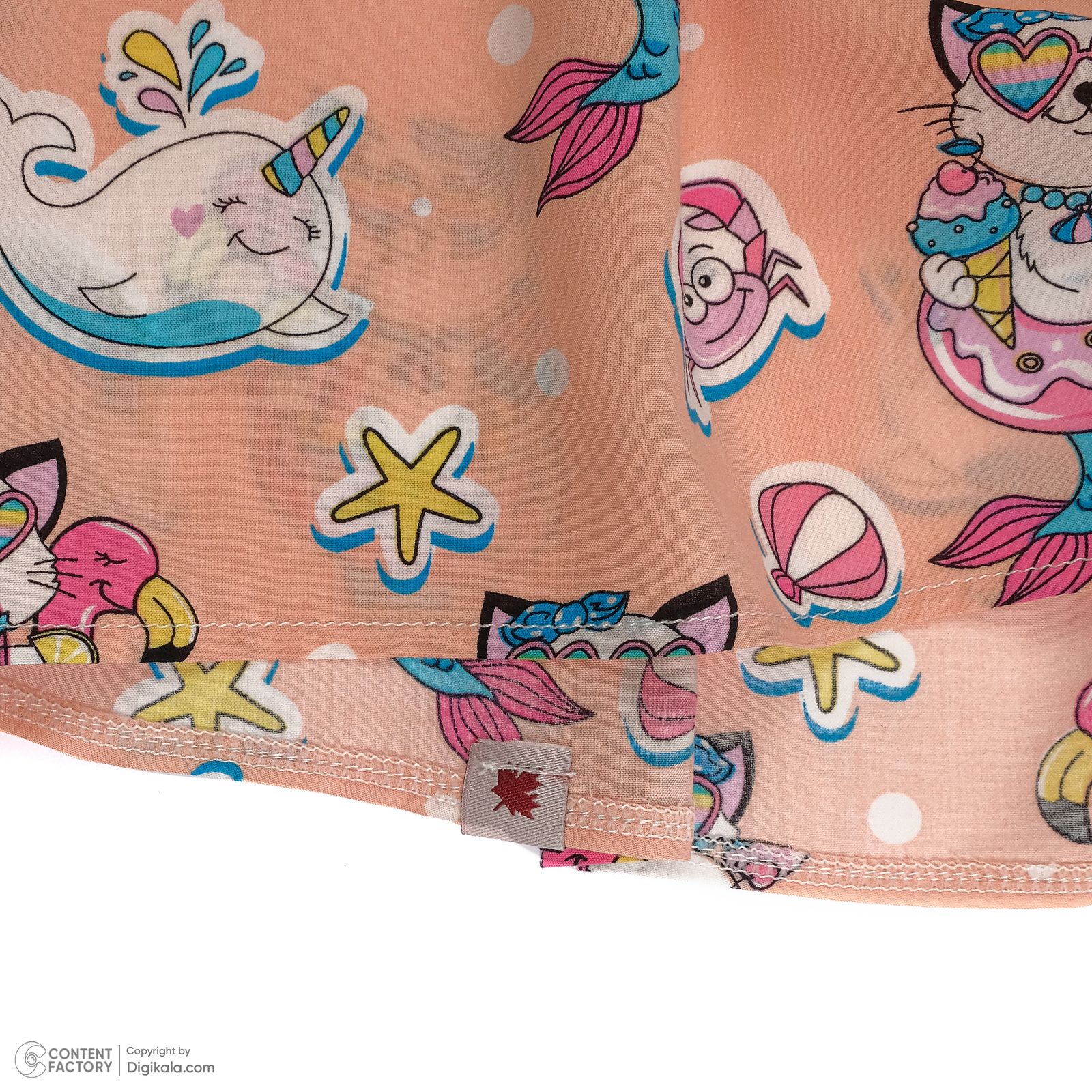 پیراهن دخترانه افراتین مدل گربه و دونات -  - 8