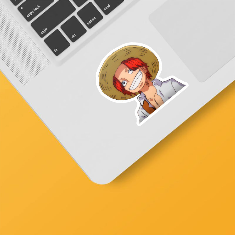 استیکر لپ تاپ و موبایل بووم طرح Anime One Piece مدل Shanks Kid کد PS8