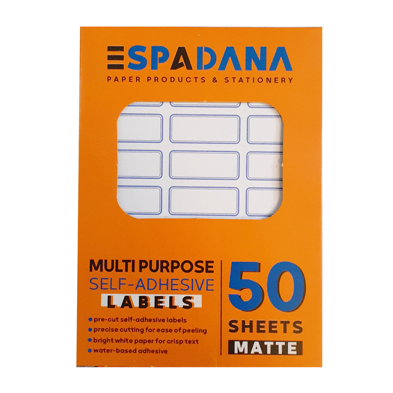 برچسب اسپادانا کد 104 بسته 50 عددی