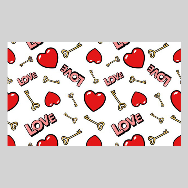 کارت پستال ماهتاب طرح LOVE قلب کد 2157