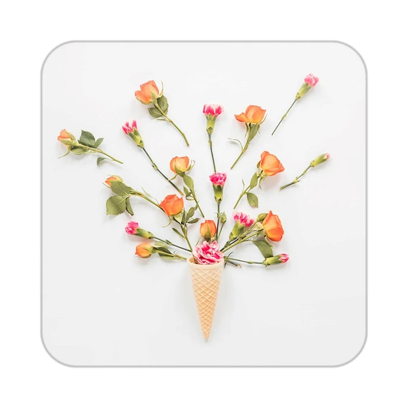 زیر لیوانی کاکتی طرح گل مدل mp17637