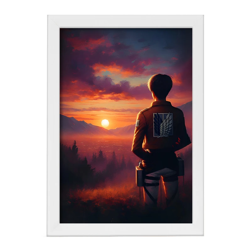 تابلو خندالو مدل انیمه اتک آن تایتان کد F9292