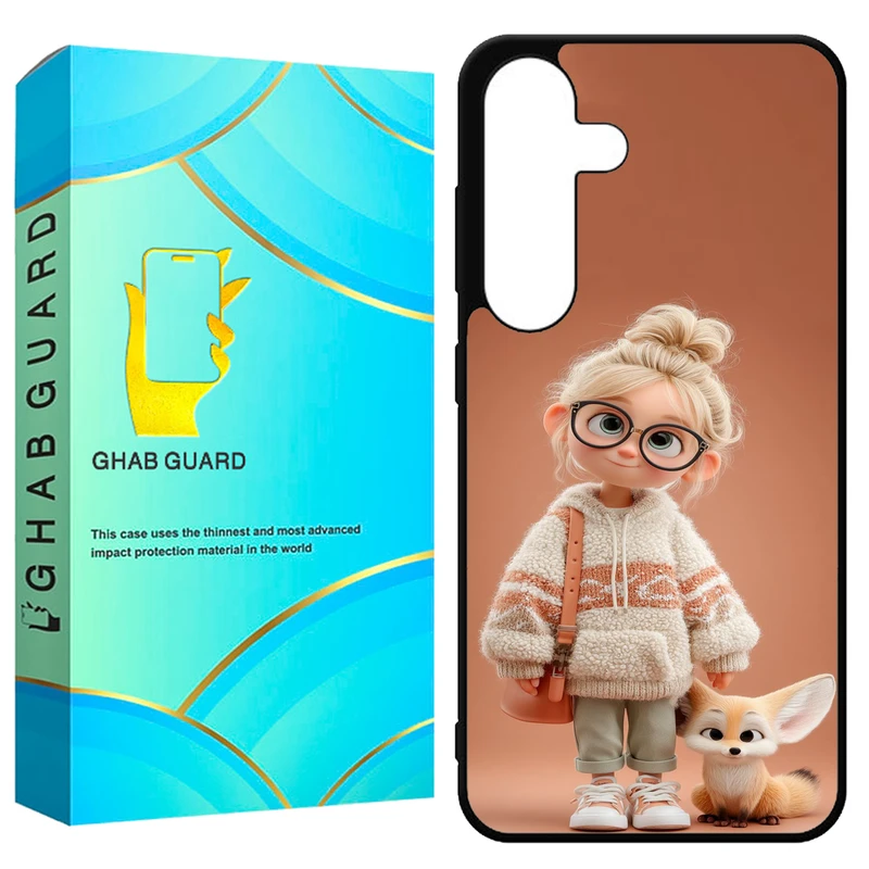 کاور قاب گارد طرح دختر و روباه مدل GCHPS23F مناسب برای گوشی موبایل سامسونگ Galaxy S23 FE