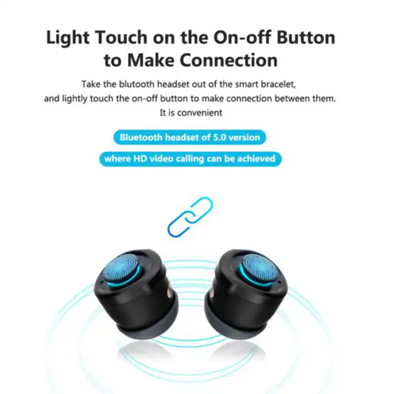 مچ بند هوشمند مدل DW-T90 به همراه هندزفری بی سیم