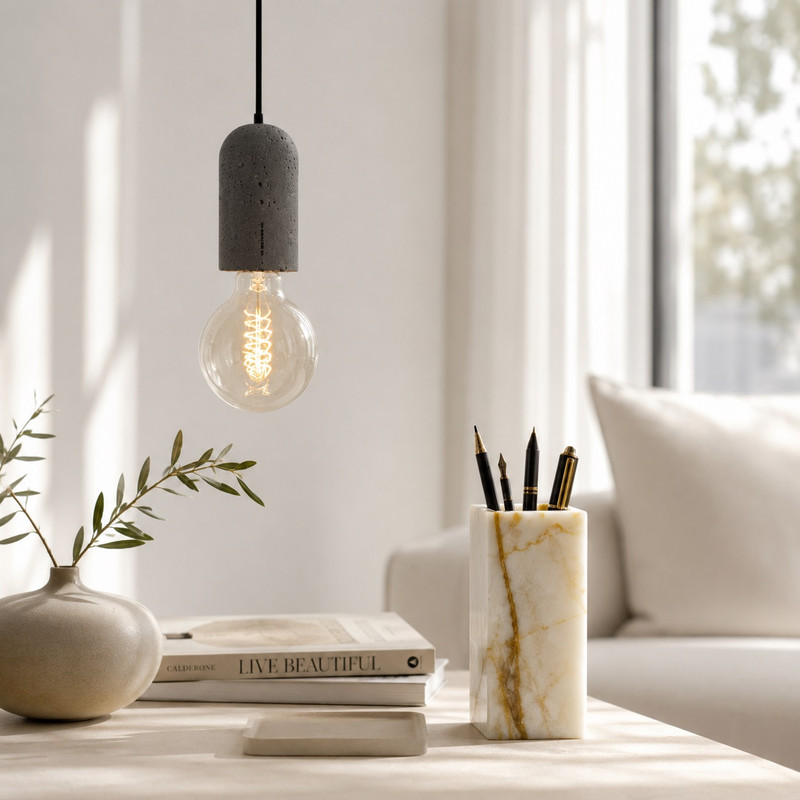 چراغ آویز بتنی  1 شعله ایکس پروداکتس مدل Luce Milano 