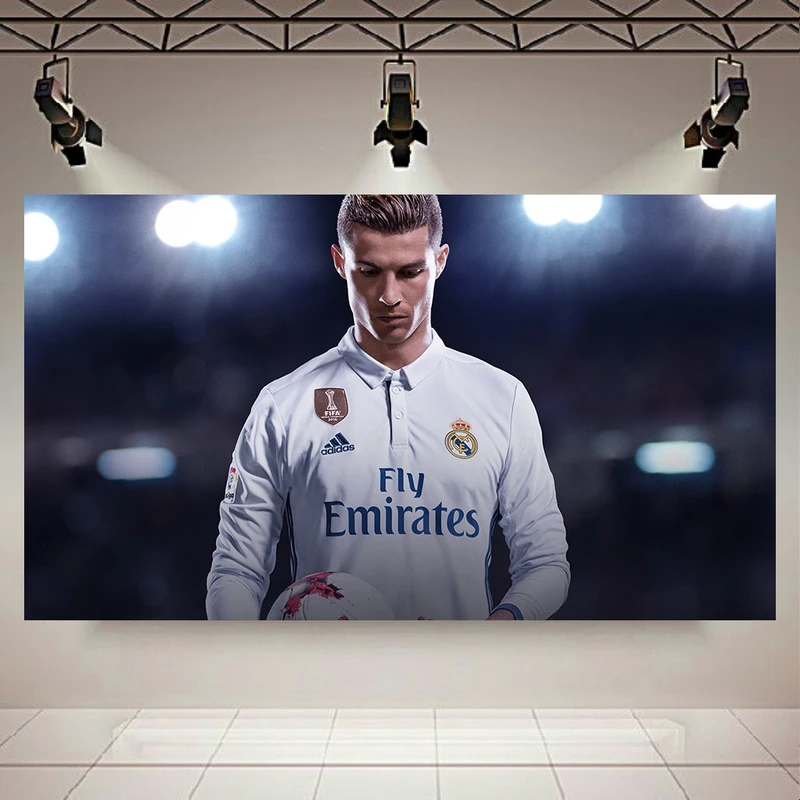 تابلو بوم طرح مخمل رونالدو مدل رئال مادرید کد AR304893