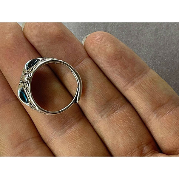 انگشتر زنانه مدل جغد چشم قشنگ کد 4451 انگشتر زنانه مدل جغد چشم قشنگ کد 4451