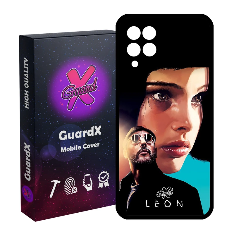کاور گارد ایکس طرح Leon مدل Glass10322 مناسب برای گوشی موبایل سامسونگ Galaxy A12