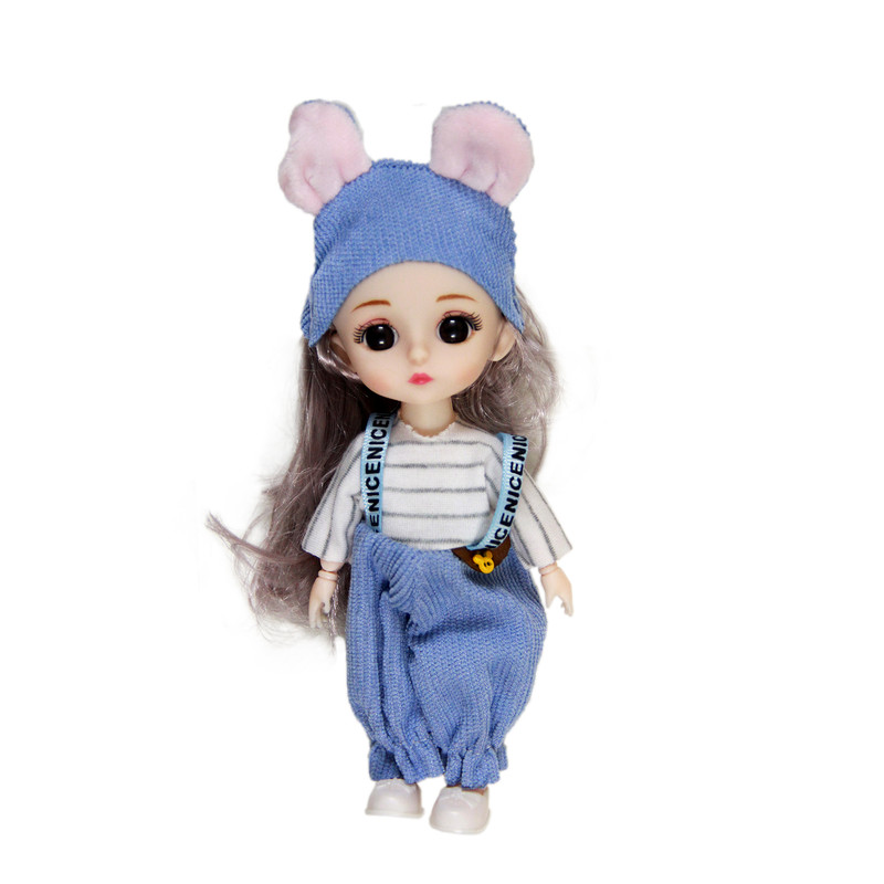 عروسک مدل چشم تیله ای کد AR 24 ارتفاع 16 سانتی متر