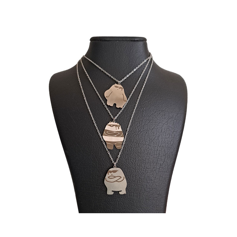 گردنبند دخترانه مدل پاندا بسته 3 عددی گردنبند دخترانه مدل پاندا بسته 3 عددی