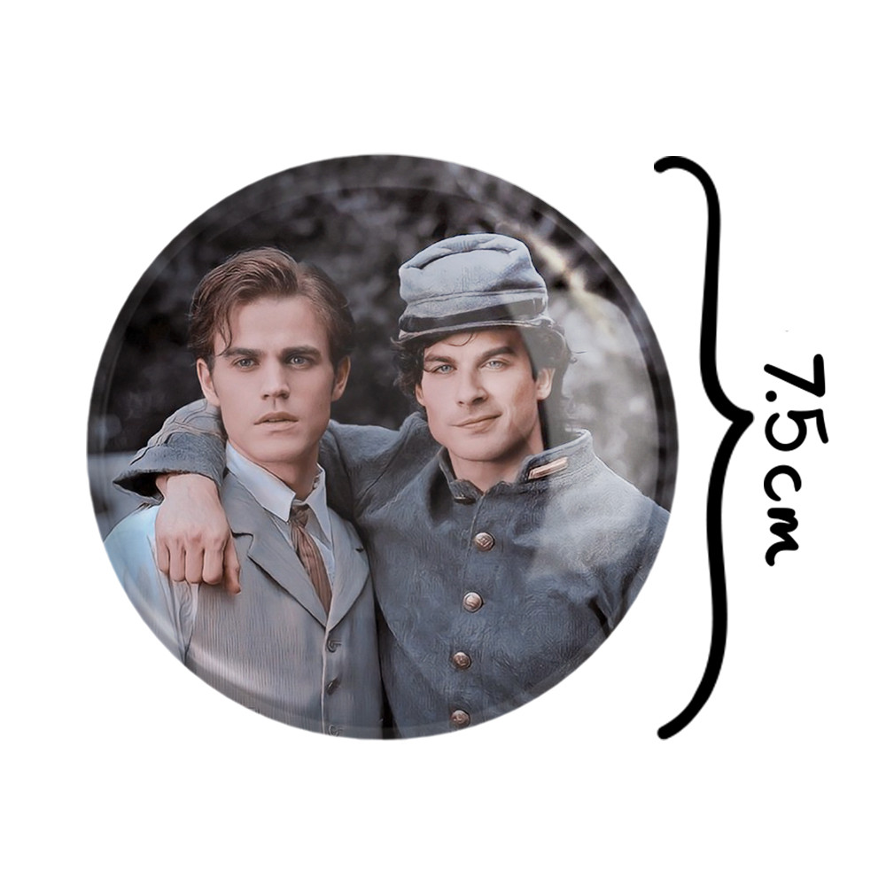 آینه جیبی خندالو طرح خاطرات یک خون آشام The Vampire Diaries مدل تاشو کد 20246