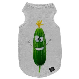 لباس سگ و گربه 27 طرح Smiling Cucumber کد MH778 سایز M