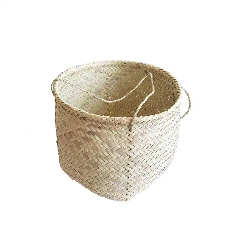 سبد حصیری مدل استوانه کد  T22