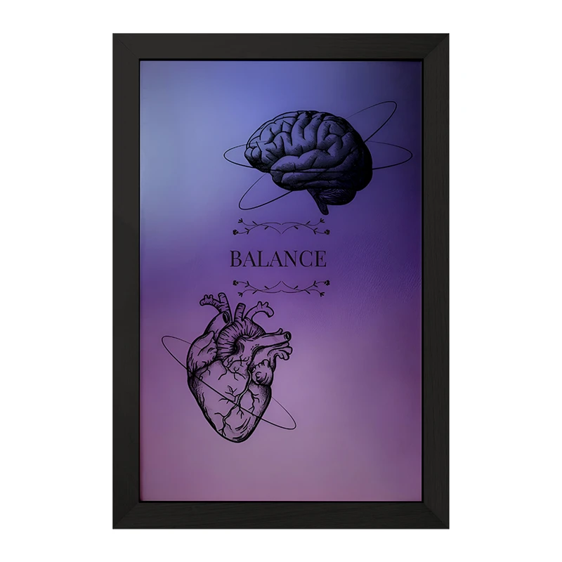 تابلو خندالو مدل قلب و مغز کد F6786