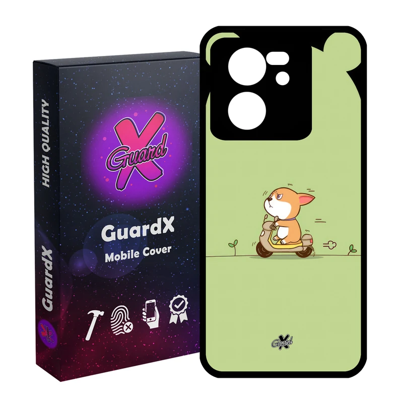 کاور گارد ایکس طرح سگ مدل Glass10660 مناسب برای گوشی موبایل شیائومی 13T/13T Pro/Redmi K60 Ultra