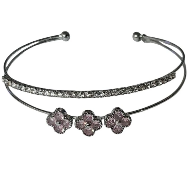 دستبند النگویی زنانه مدل بنگل طرح ونکلیف کد mn 02