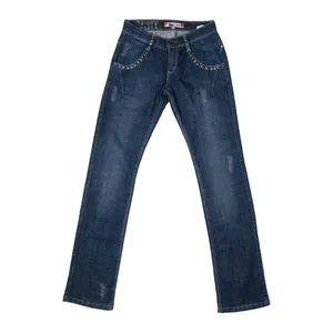 شلوار جین زنانه مدل فیت جیب پرچی تک کد 103