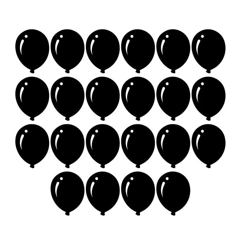 استیکر مدل بادکنک ها کد KLMX-B1 مجموعه 22 عددی