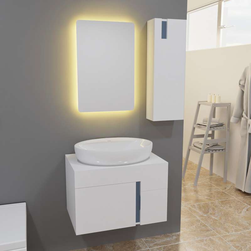 ست کابینت و روشویی مدل lux1173 به همراه اینه و باکس