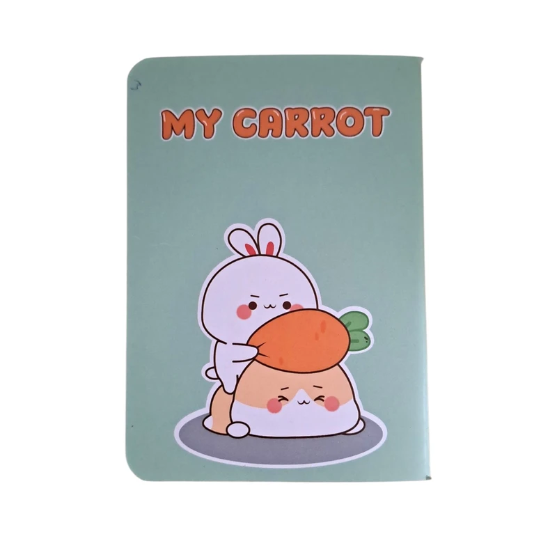 دفترچه یادداشت 25 برگ طرح MY CARROT مدل پاسپورتی