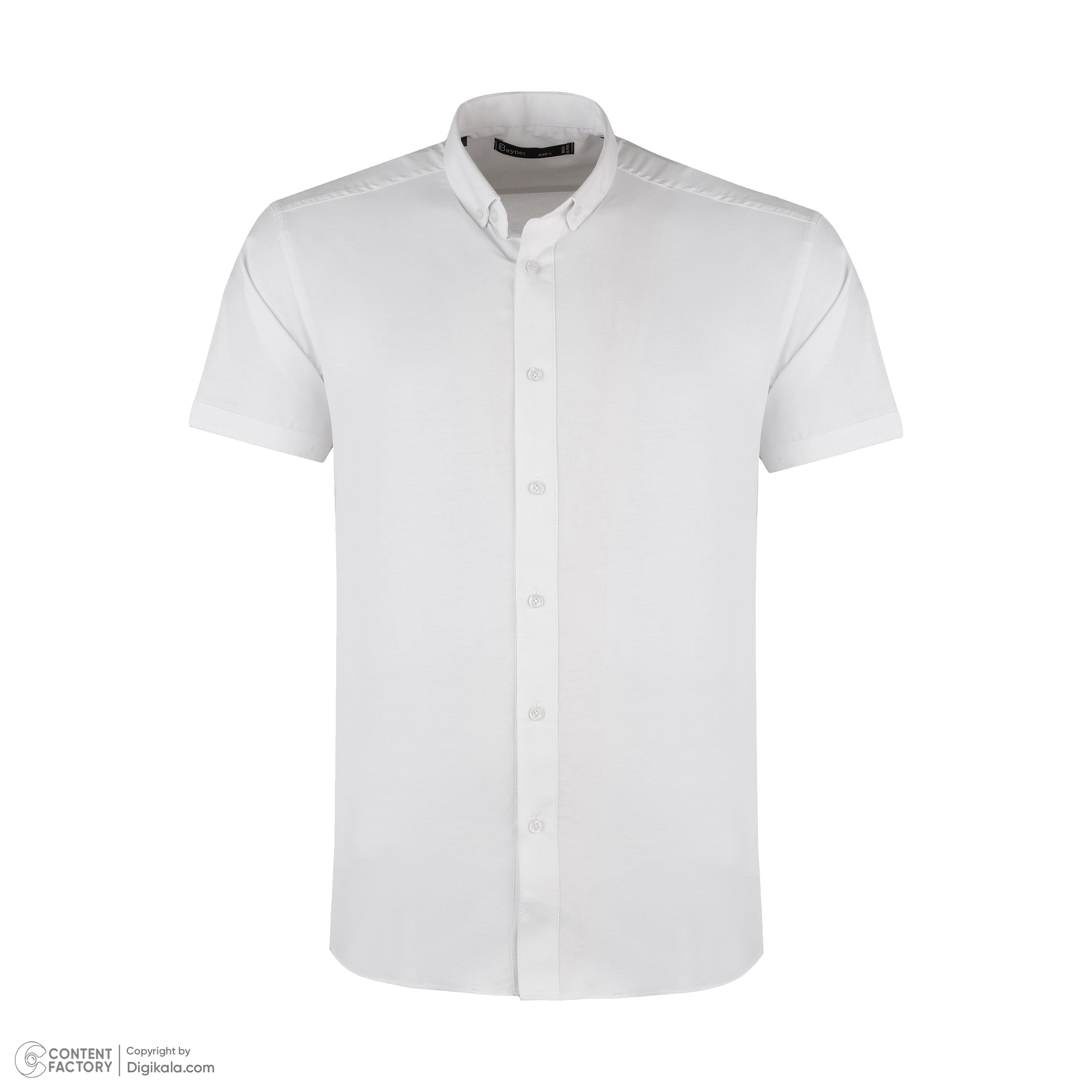 پیراهن آستین کوتاه مردانه باینت مدل 2261722 رنگ سفید -  - 3