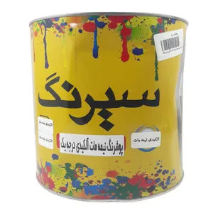 پوشرنگ روغنی الکیدی سفید نیمه مات سیرنگ مدل W1 وزن 4.2 کیلوگرم