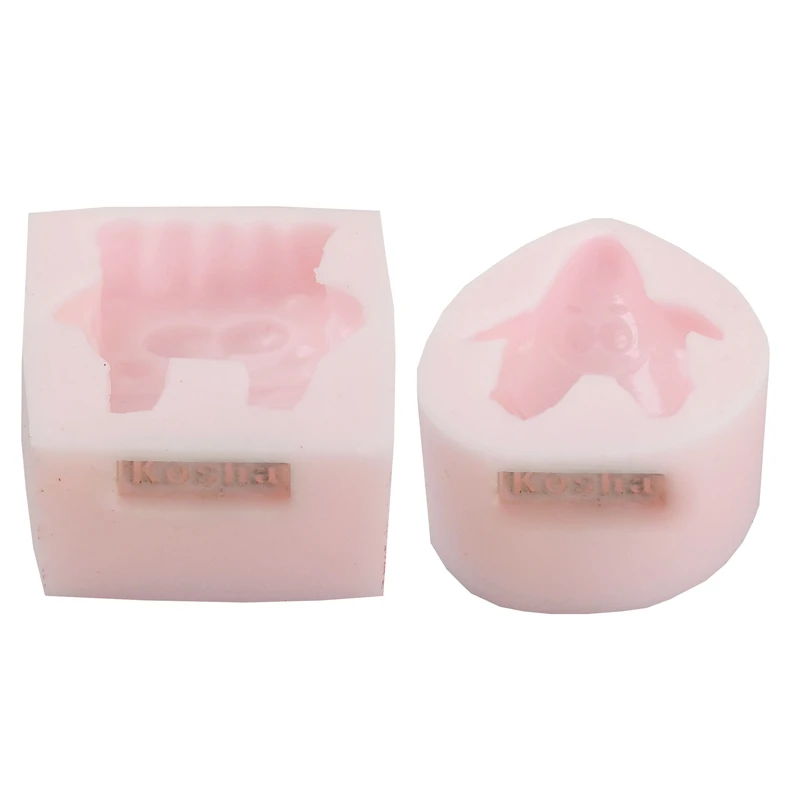 قالب شمع کوشا مدل باب اسفنجی و پاتریک مجموعه 2 عددی