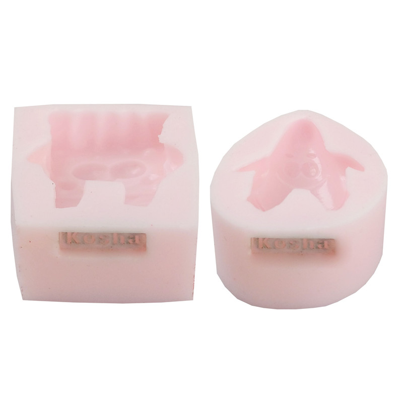 قالب شمع کوشا مدل باب اسفنجی و پاتریک مجموعه 2 عددی