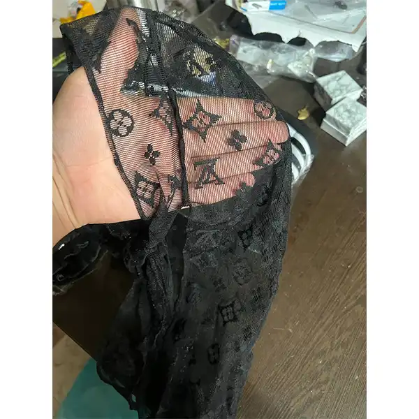 دستمال سر و گردن مدل دورگ توری مجلسی کد 9865456