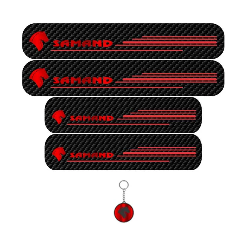 برچسب پارکابی خودرو لندمون کد LC015 MR مناسب برای سمند مجموعه 4عددی به همراه جاکلیدی