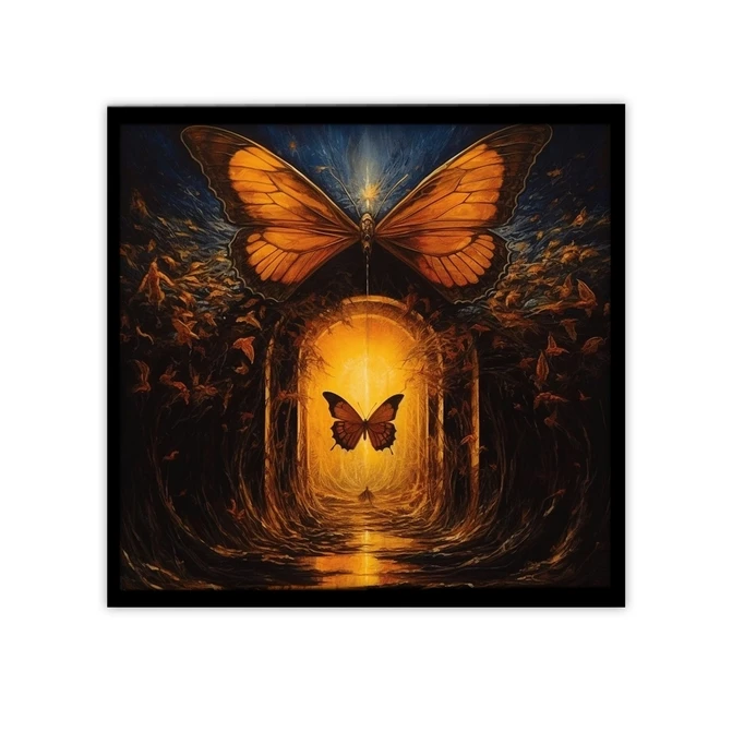 تابلو نوری بکلیت طرح پروانه مدل B-MID-19333