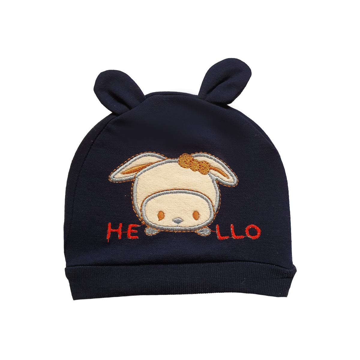 کلاه نوزادی مدل Hello Rabbit db01mo