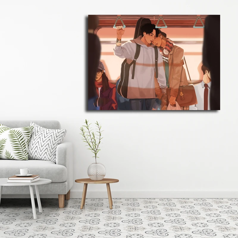 تابلو شاسی مدل taekook fanart کد 11