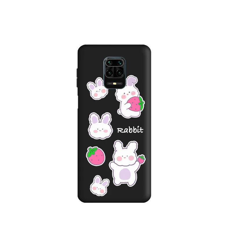 کاور طرح خرگوش و توت فرنگی کد t2310 مناسب برای گوشی موبایل شیائومی Redmi Note 9pro / Redmi Note 9s