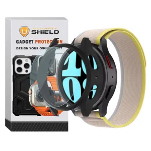 Ultimate Shield Trail GRD BK Band for Samsung Galaxy Watch 6 Classic 43mm with cover