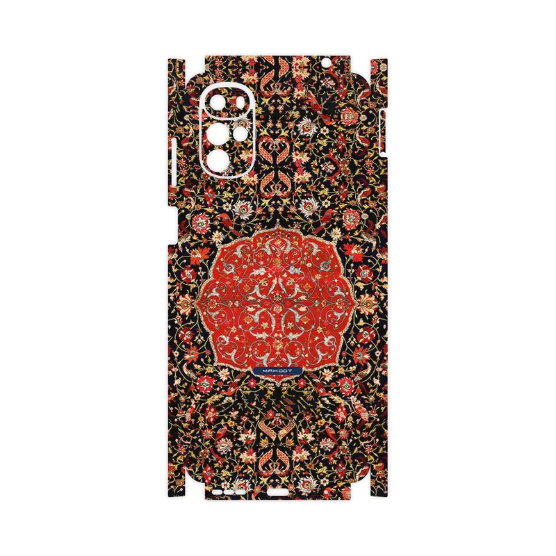 برچسب پوششی ماهوت مدل Persian_Carpet_Red-FullSkin مناسب برای گوشی موبایل موتورولا Moto G22